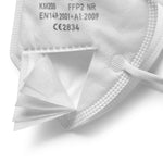 Mascherine FFP2 Bianche, Certificate CE 2834 e EN149, Mascherina Senza Valvola con Clip Salva Orecchie e Confezionata Singolarmente, BFE ≥ 95%, Face Mask con Alta Efficienza di Filtraggio - Dolomiti Medical