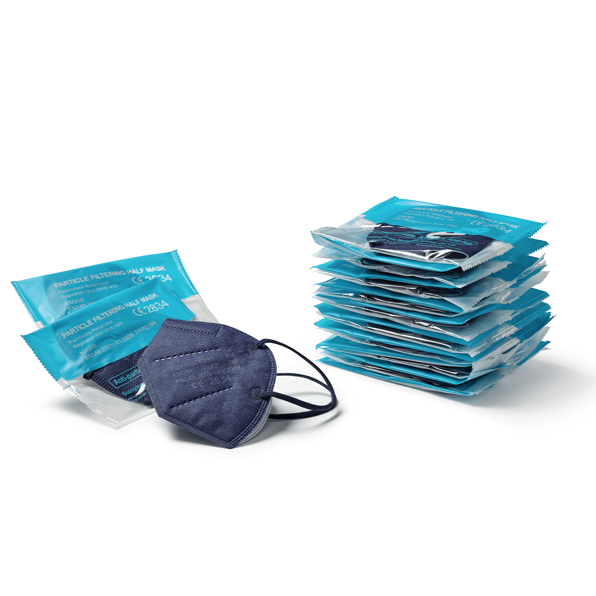 100 Mascherine FFP2 Nere Certificate CE - Made In Italy, Protezione ≥99% BFE - Foto 4